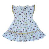 Mardi Gras Medley Ruffle Dress