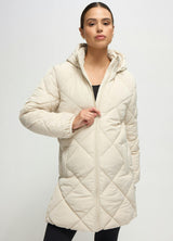 Quilted Longline Maternity and Postpartum Puffer Jacket