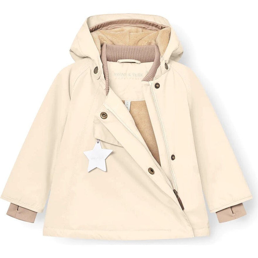 MINI A TURE MATWANG Fleece Lined Winter Jacket - Angora Cream