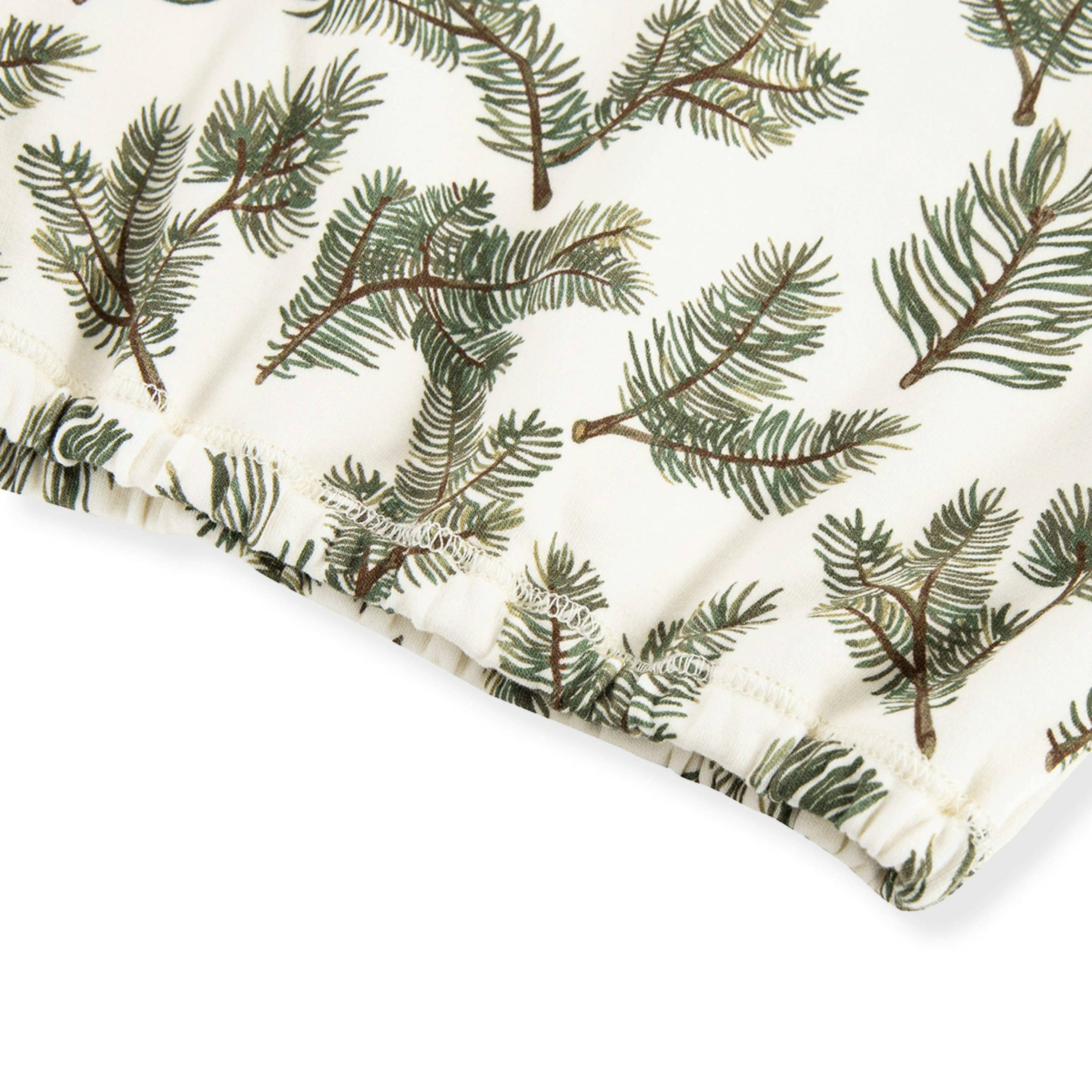 Pine Brushed Newborn Gown & Hat Set