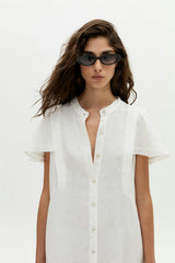Willow Linen Dress - Off White