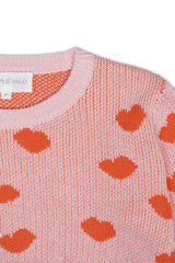Love Hearts Jumper | Rose