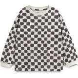Checkered Print Long Sleeve T-Shirt