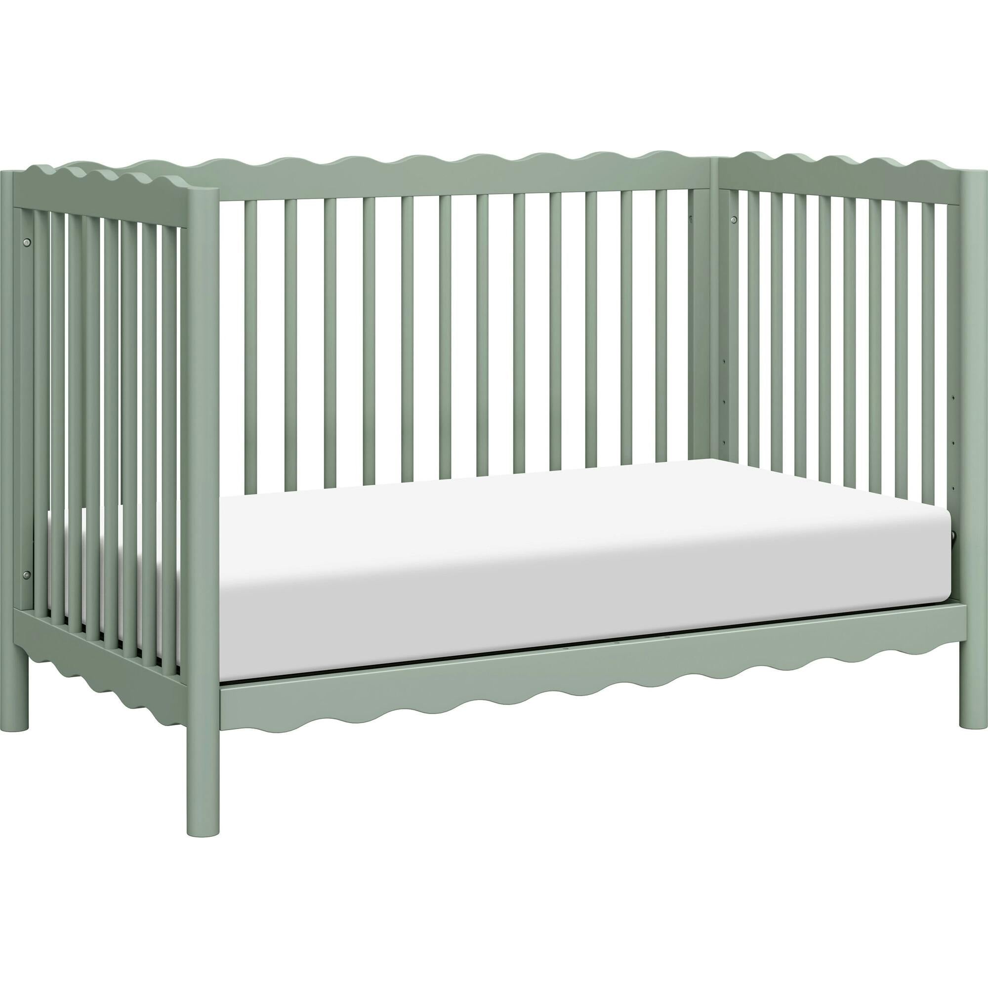 Swell 4-in-1 Convertible Crib with Toddler Bed Conversion Kit in Light Sage