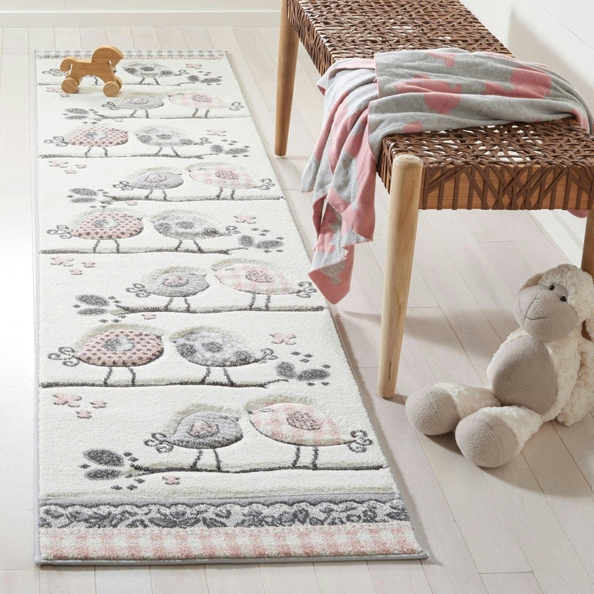 Carousel Kids Rug, Pink
