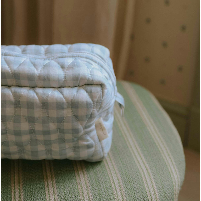 Toiletry Pouch Picnic Gingham Blue