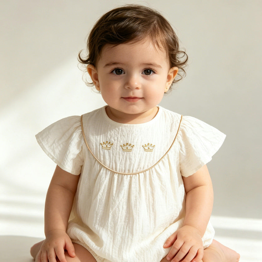 White Crown Romper