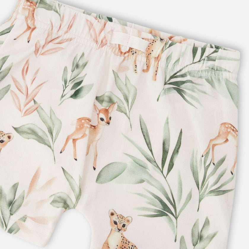 Pointelle Top And Organic Cotton Jersey Short Set