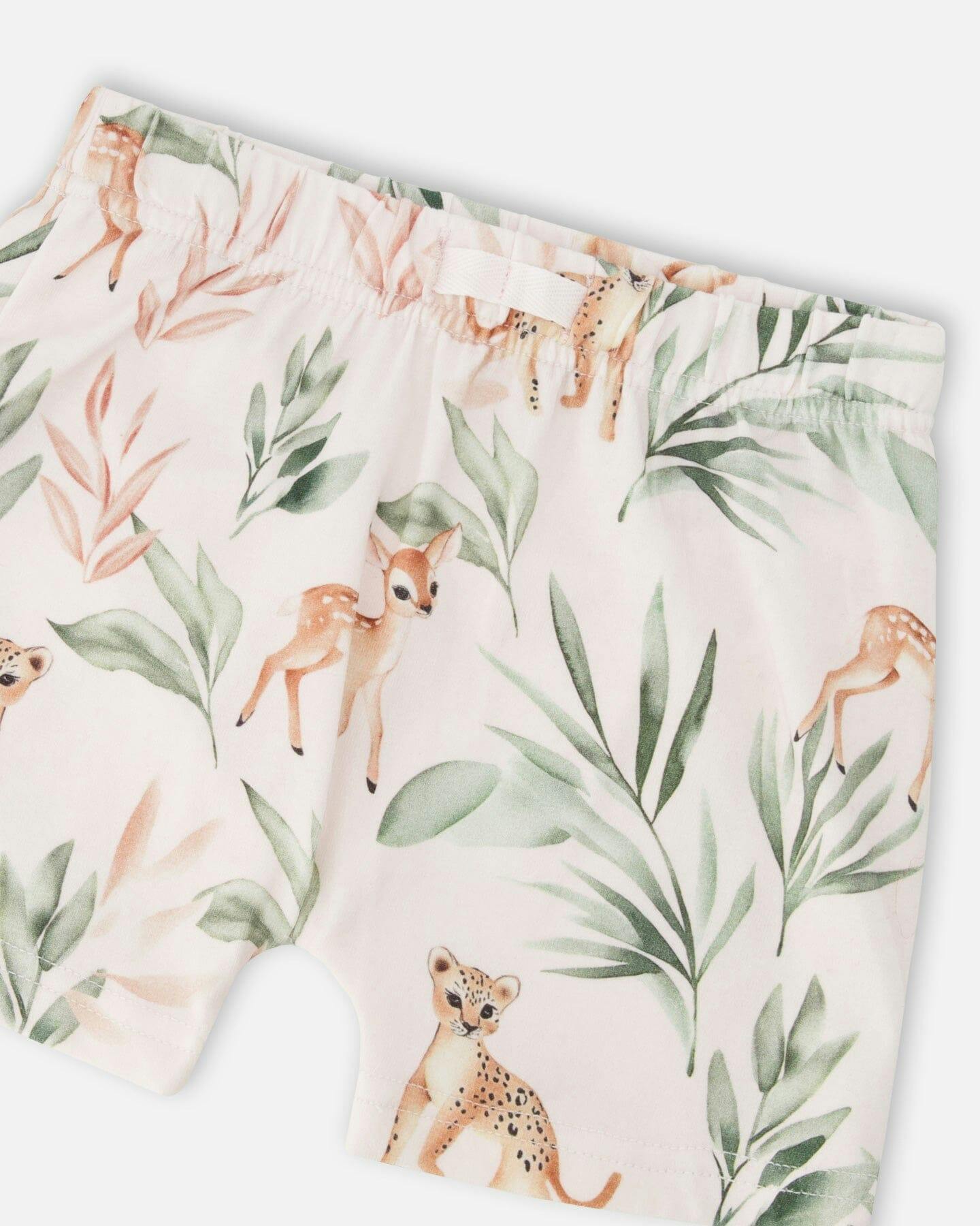 Pointelle Top And Organic Cotton Jersey Short Set