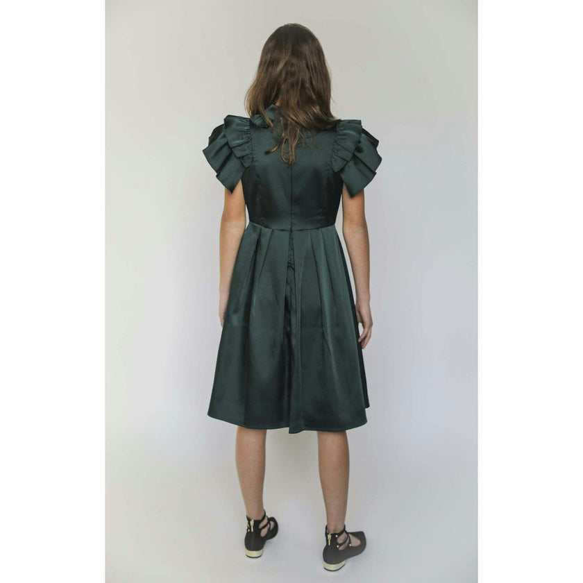 Rosalind dress (hunter green)