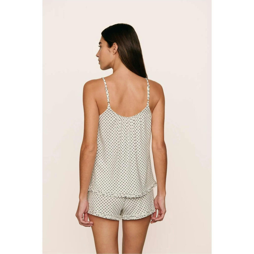 Gisele Printed TENCEL™ Modal Cami & Shortie Short PJ Set, White