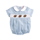 Football Blue Gingham - Noah Bubble