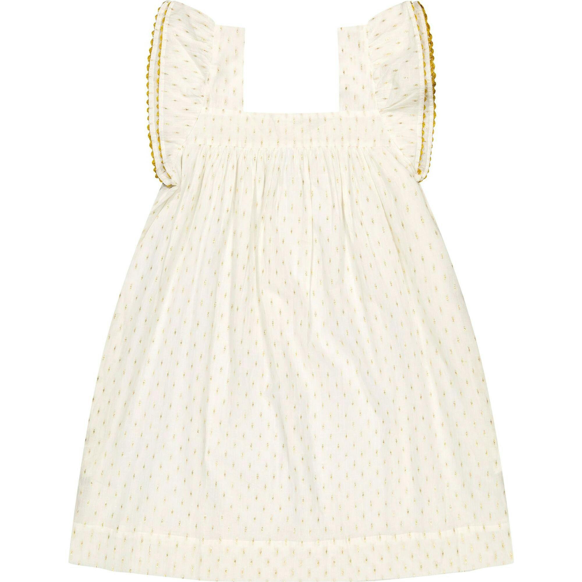 Mini Sandrine Women's Dress Gold Dobby, Gold