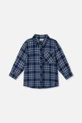 Plaid Shirt Blue And White