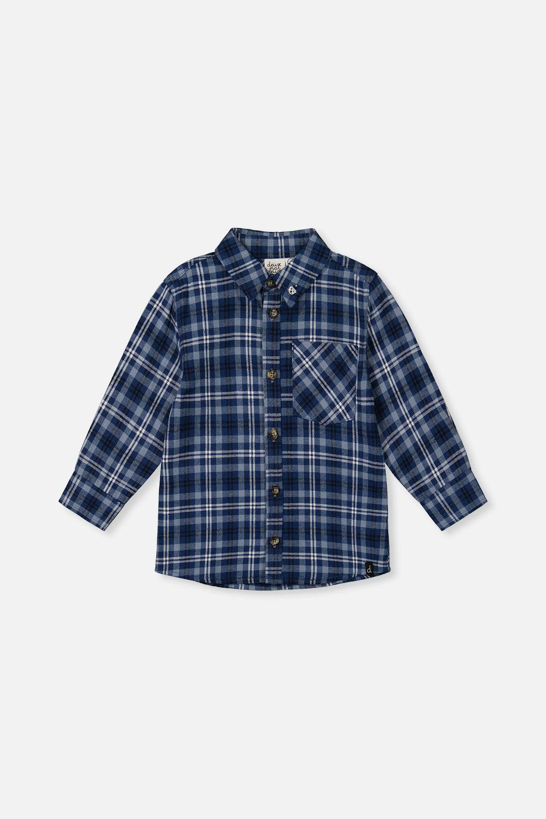 Plaid Shirt Blue And White