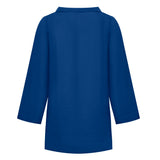 women's oyster blue linen tunic dress