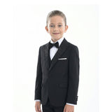 Black Classic Glitter Lapel Suit