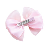 Multicolor Satin Bow Clip Set