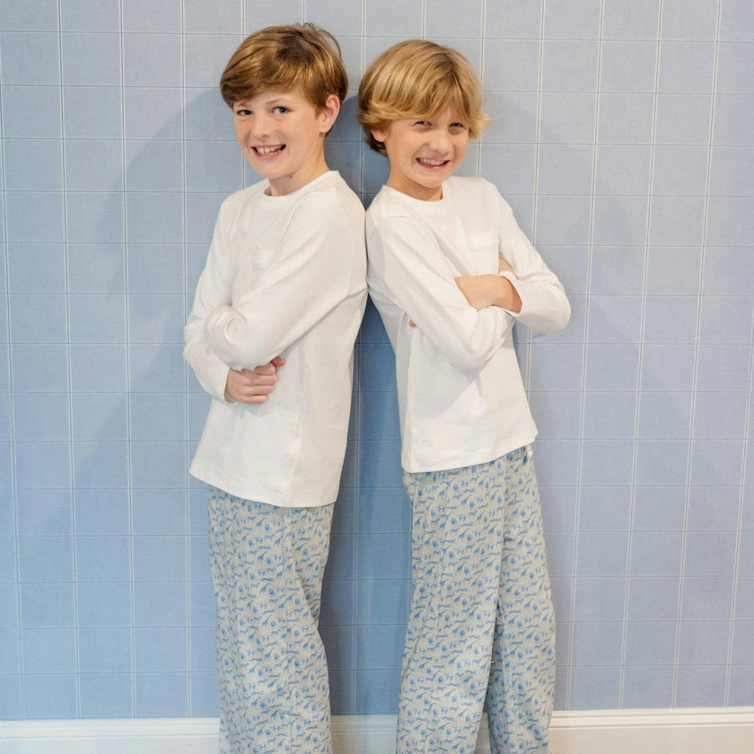 Beckett Boys' Hangout Pant - Blue Savanna Safari