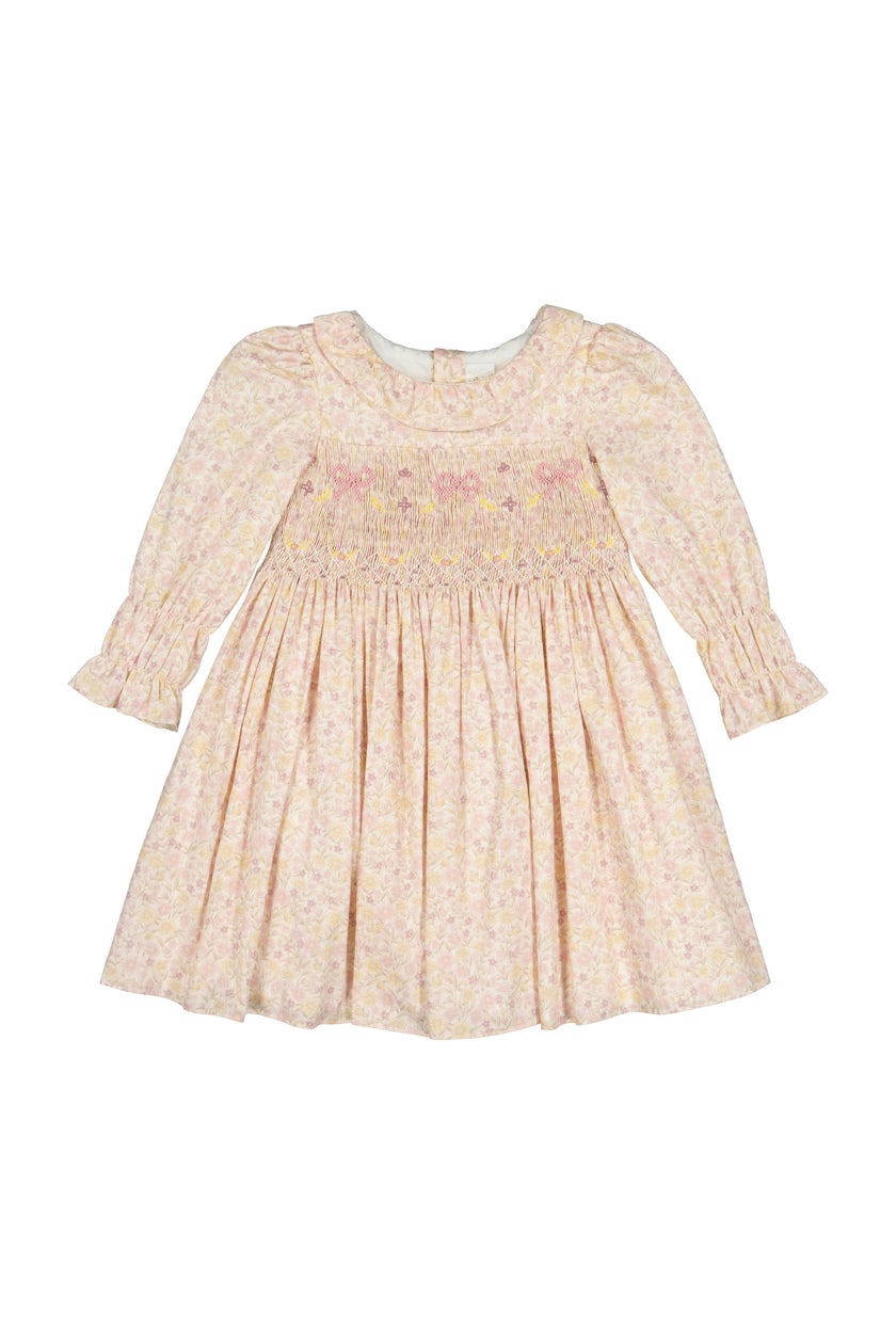 MARIE ANTOINETTE FLORAL SMOCKED DRESS
