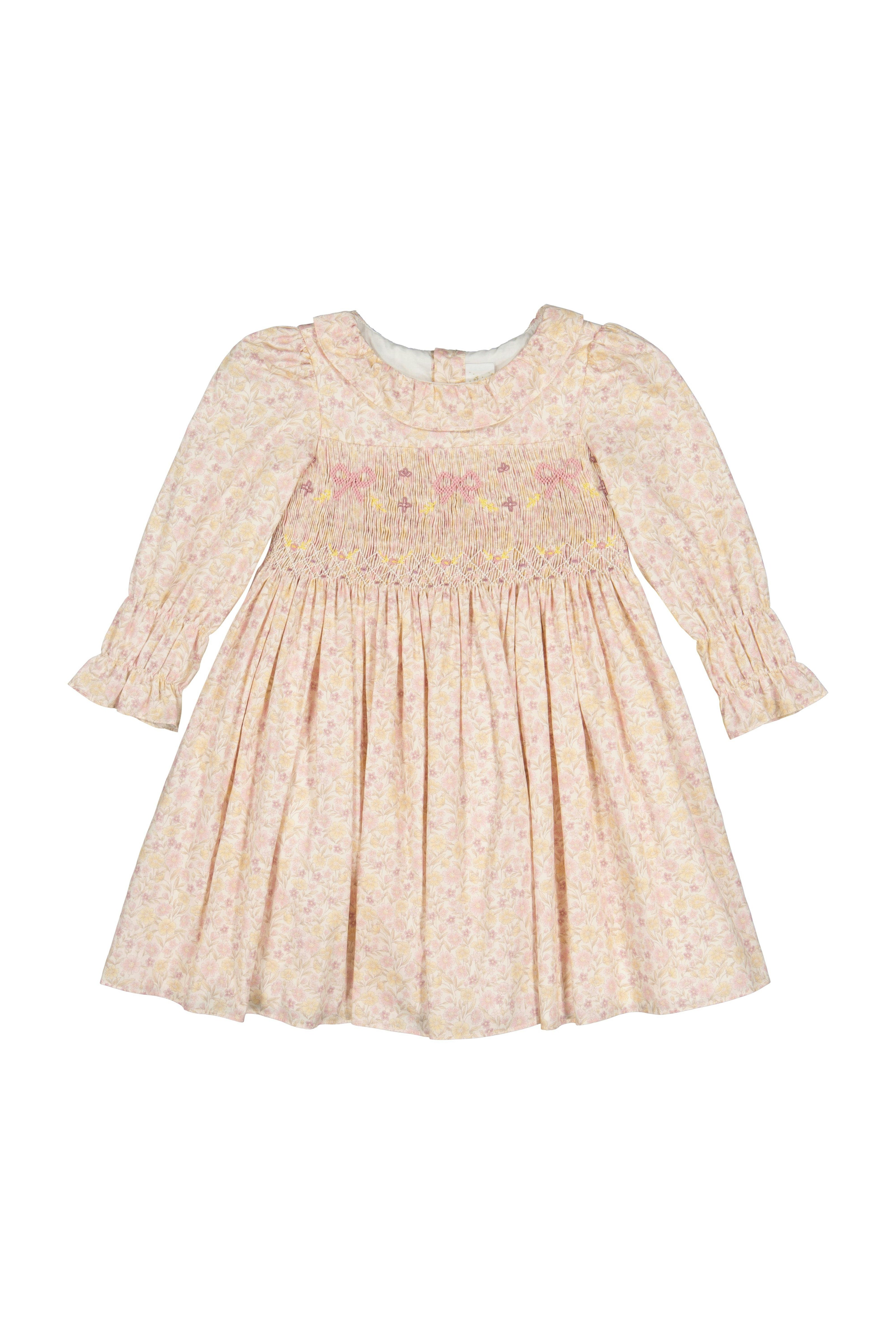 MARIE ANTOINETTE FLORAL SMOCKED DRESS