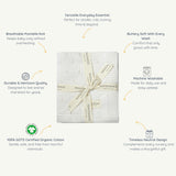 Organic Cotton Pointelle Baby Blanket