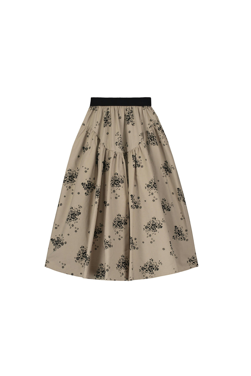 Lilly Skirt Camel & Black