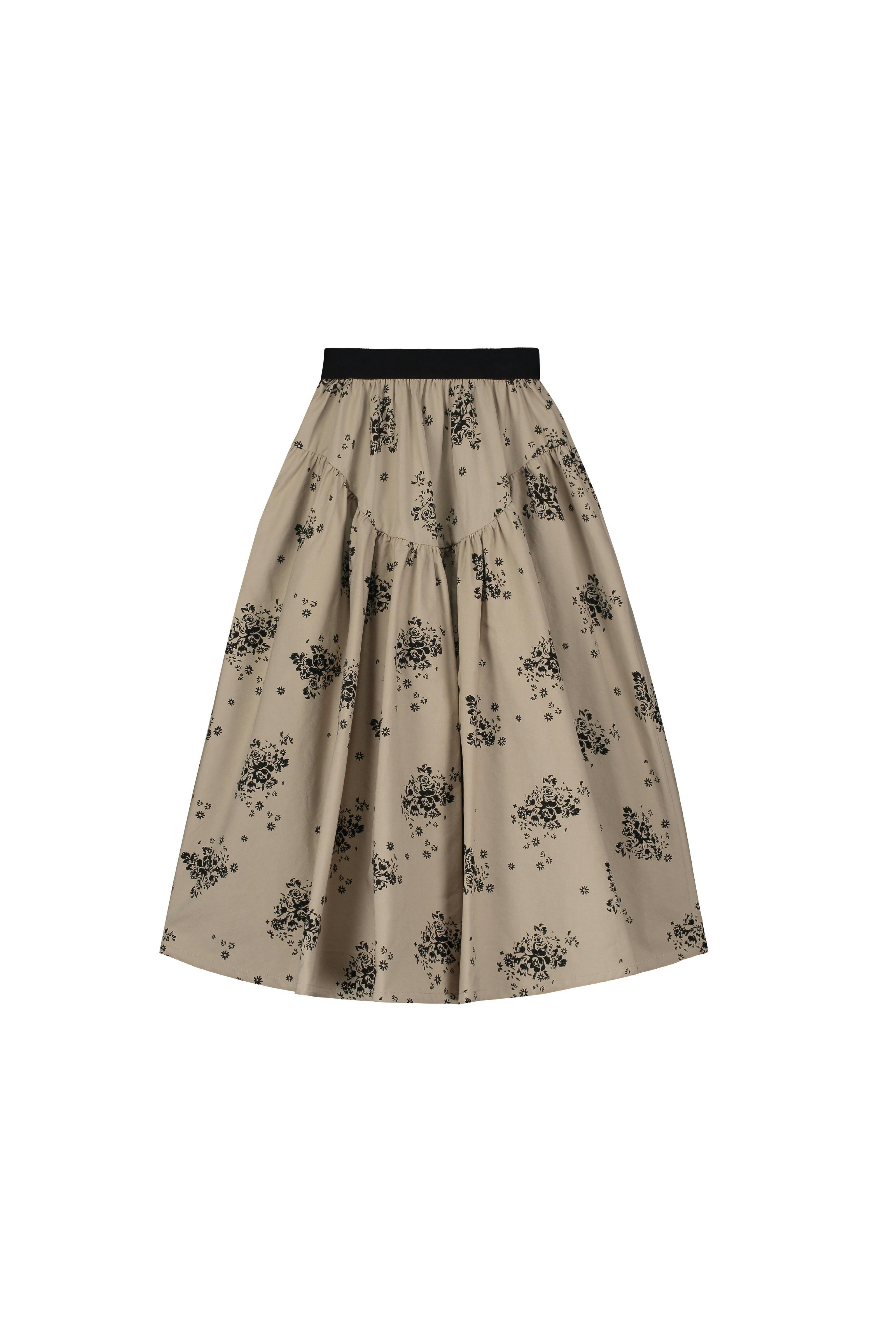 Lilly Skirt Camel & Black