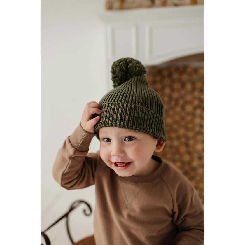 Baby & Kid's Knit Pom Hat