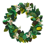 Hand Felted Wool Wreath Cream Berries - 20"