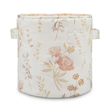 Violet Floral Quilted Storage Bin