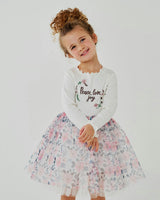 Embroidered Flower Tutu