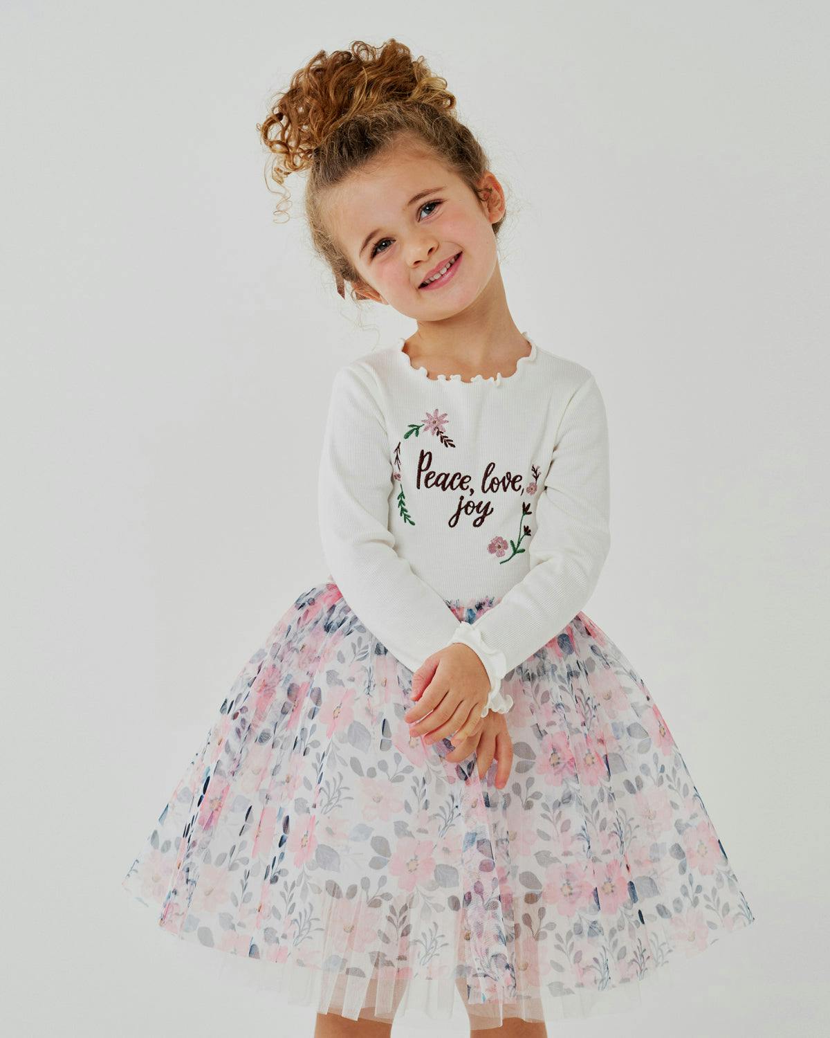 Embroidered Flower Tutu