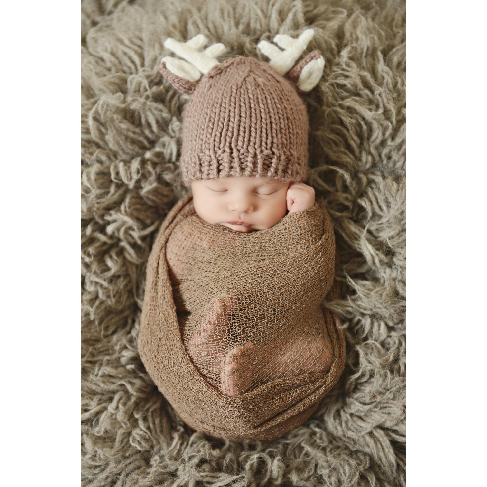 Hartley Deer Tan Knit Hat