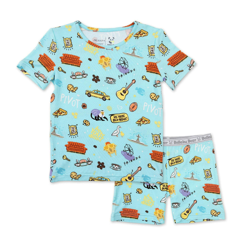 FRIENDS™: Central Perk Bamboo Kids Pajama Short Set