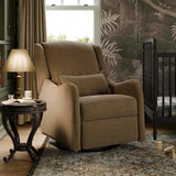 Devon Recliner and Swivel Glider in Performance Truffle Eco-Basketweave