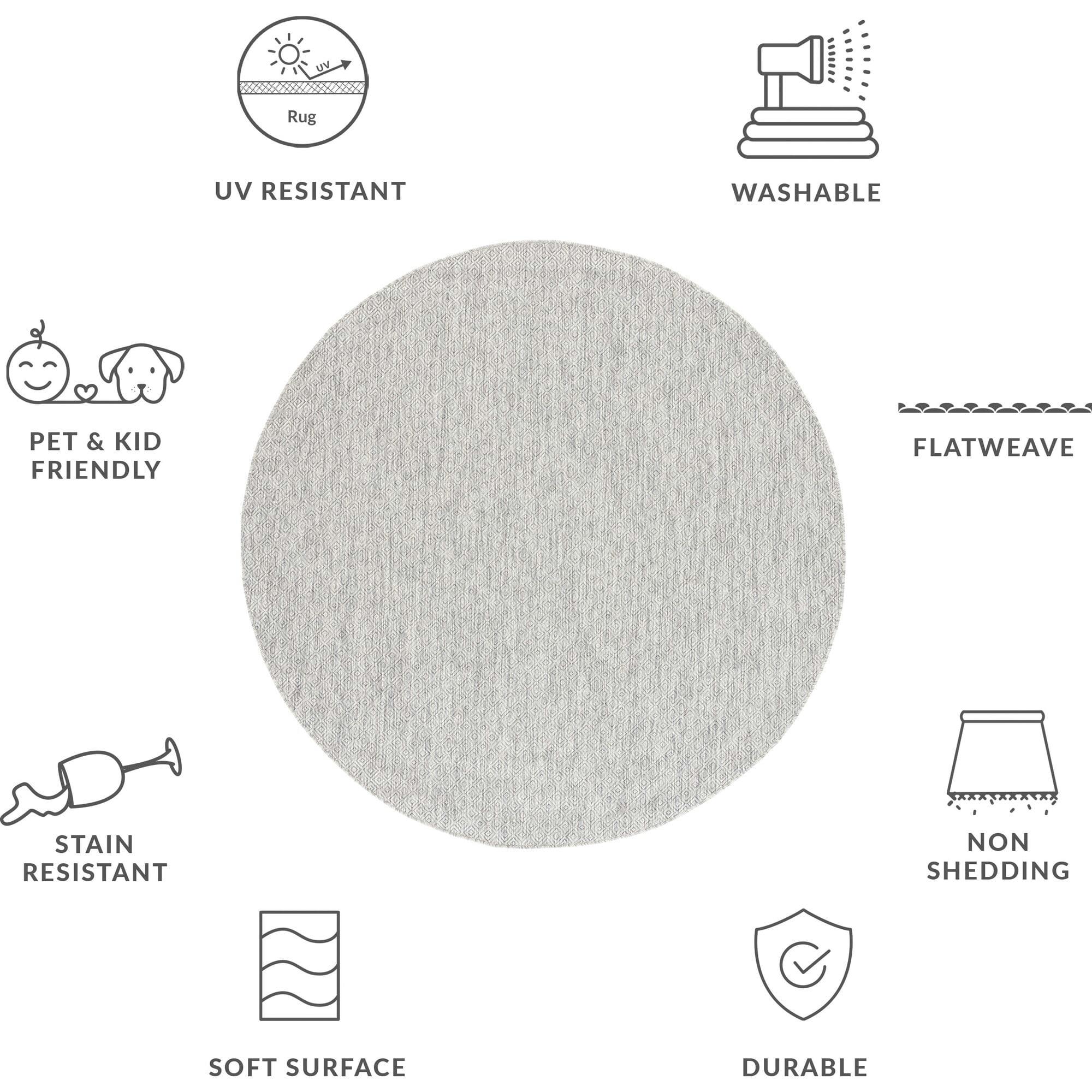 Courtyard Orion Indoor/Outdoor Rug, Grey