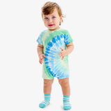Baby pocket shortie in tie-dye
