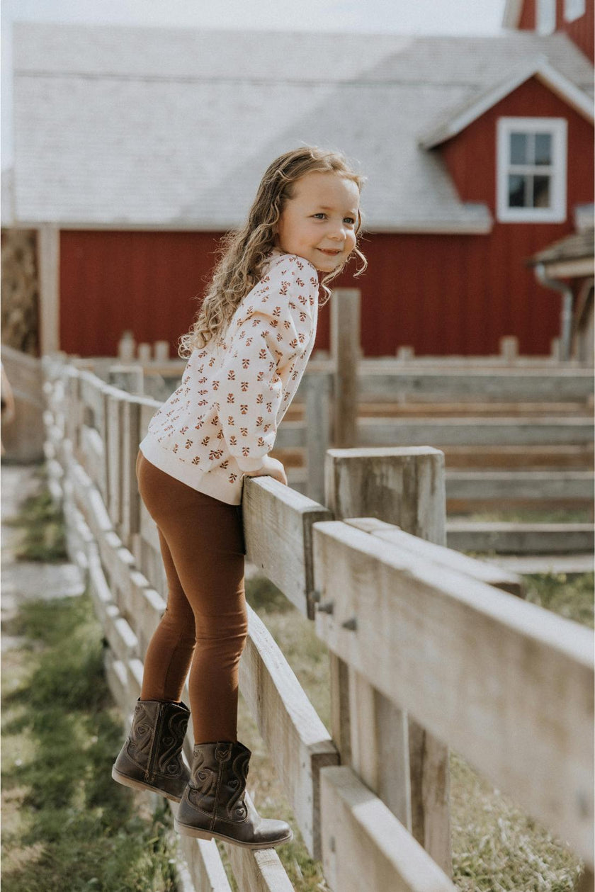 Organic Cotton Modal Legging in Cappuccino