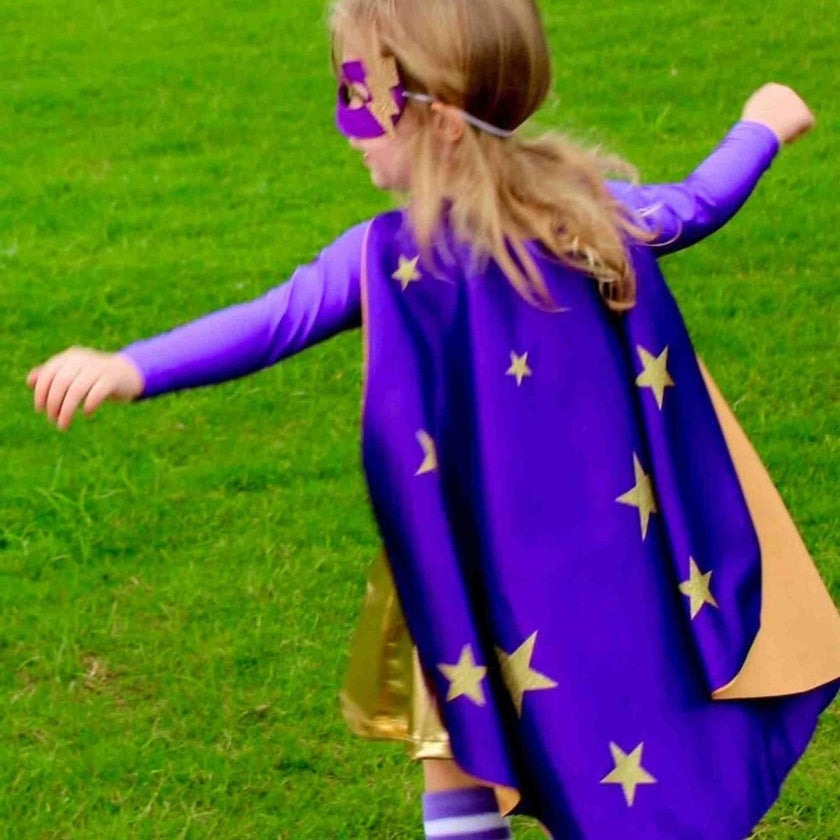 Superhero Star Power Cape Set, Purple