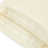Vanilla Waffle Knotted Beanie Hat