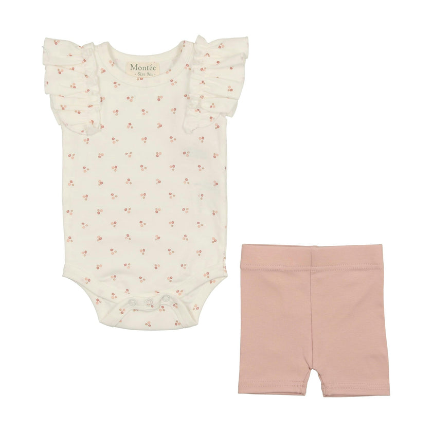 Ruffle Onesie & Short Set