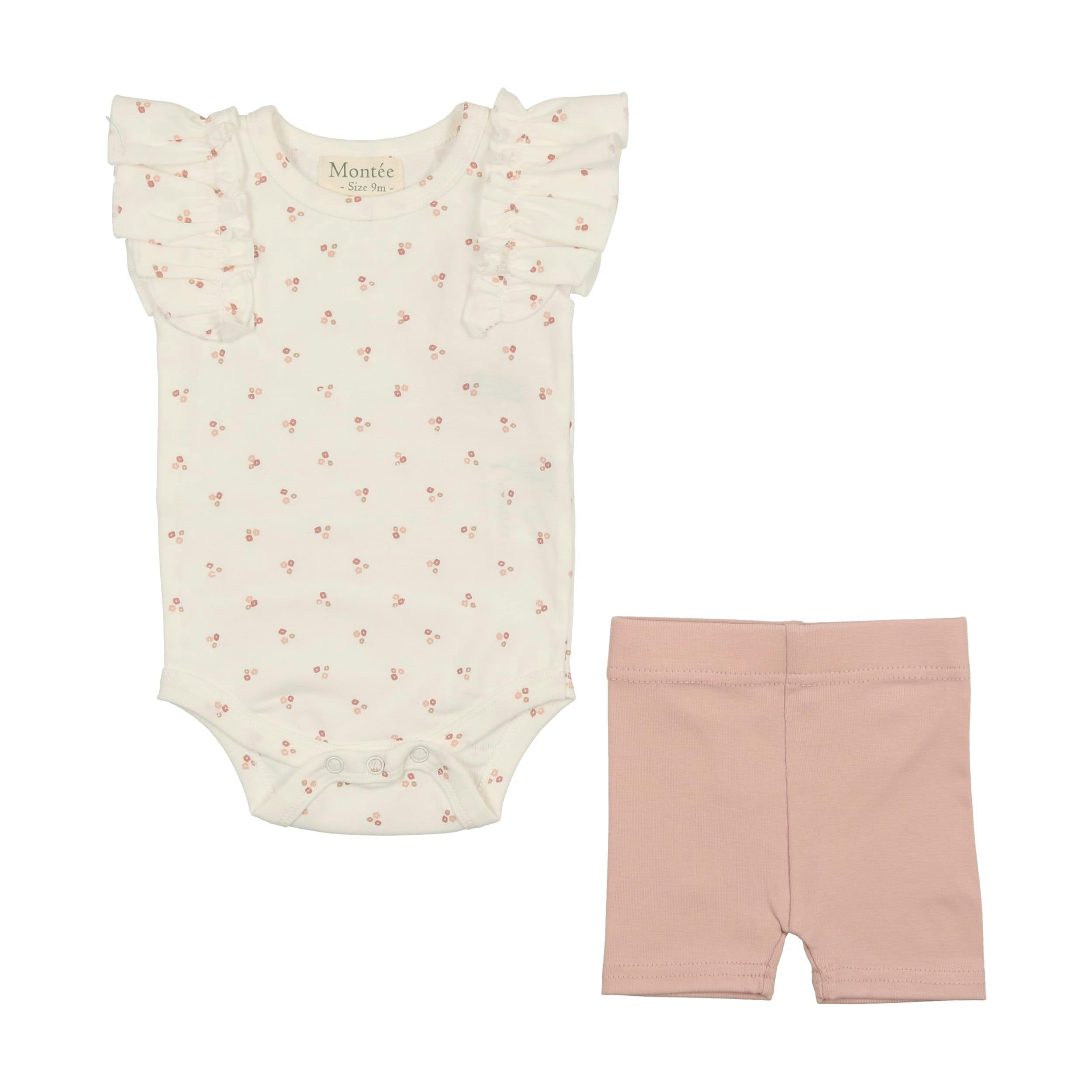 Ruffle Onesie & Short Set