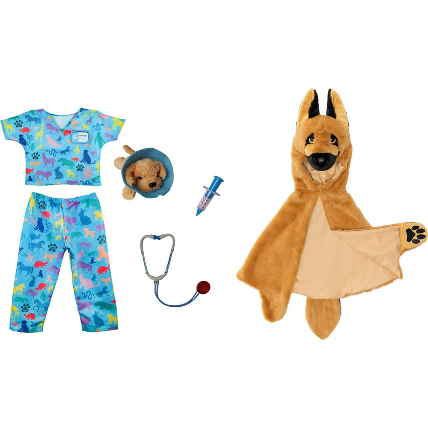 Veterinarian and Dog Cape Dress up Bundle
