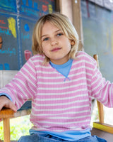Scout Stripe Top - Pink Gloss Thermal
