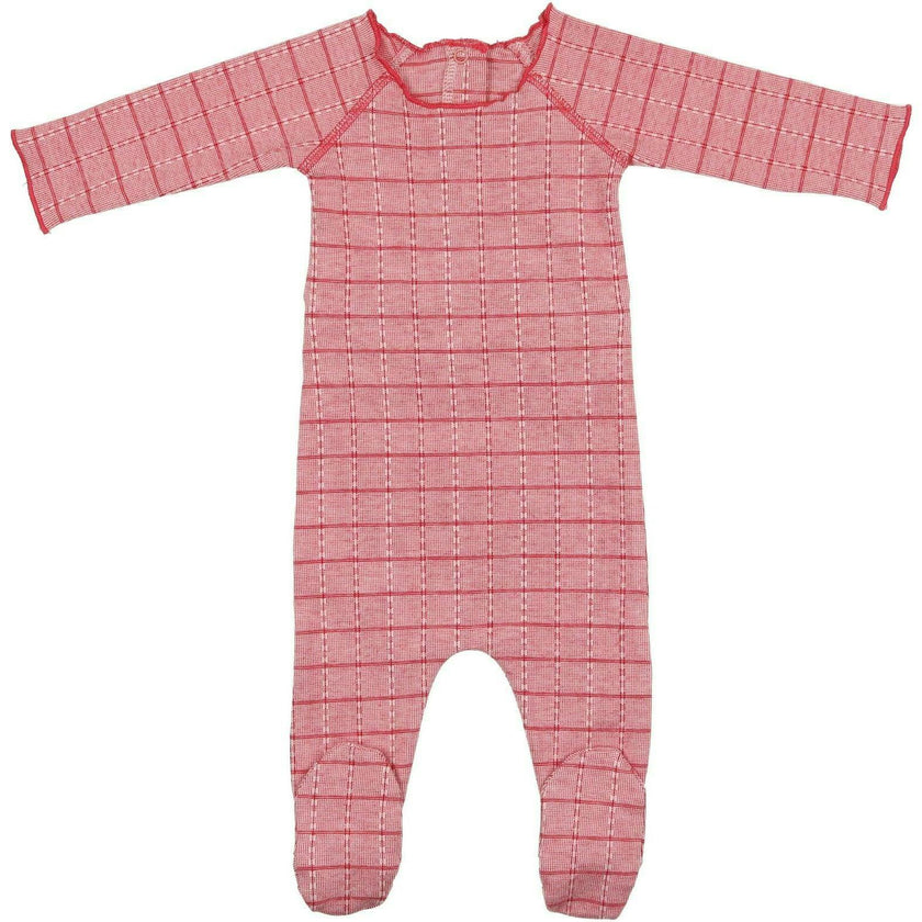 Raglan Sleeve Striped Footie