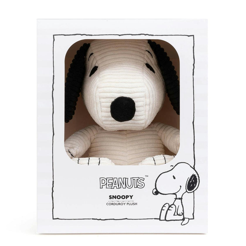 Plush Peanuts Snoopy Corduroy Cream In Giftbox 11"