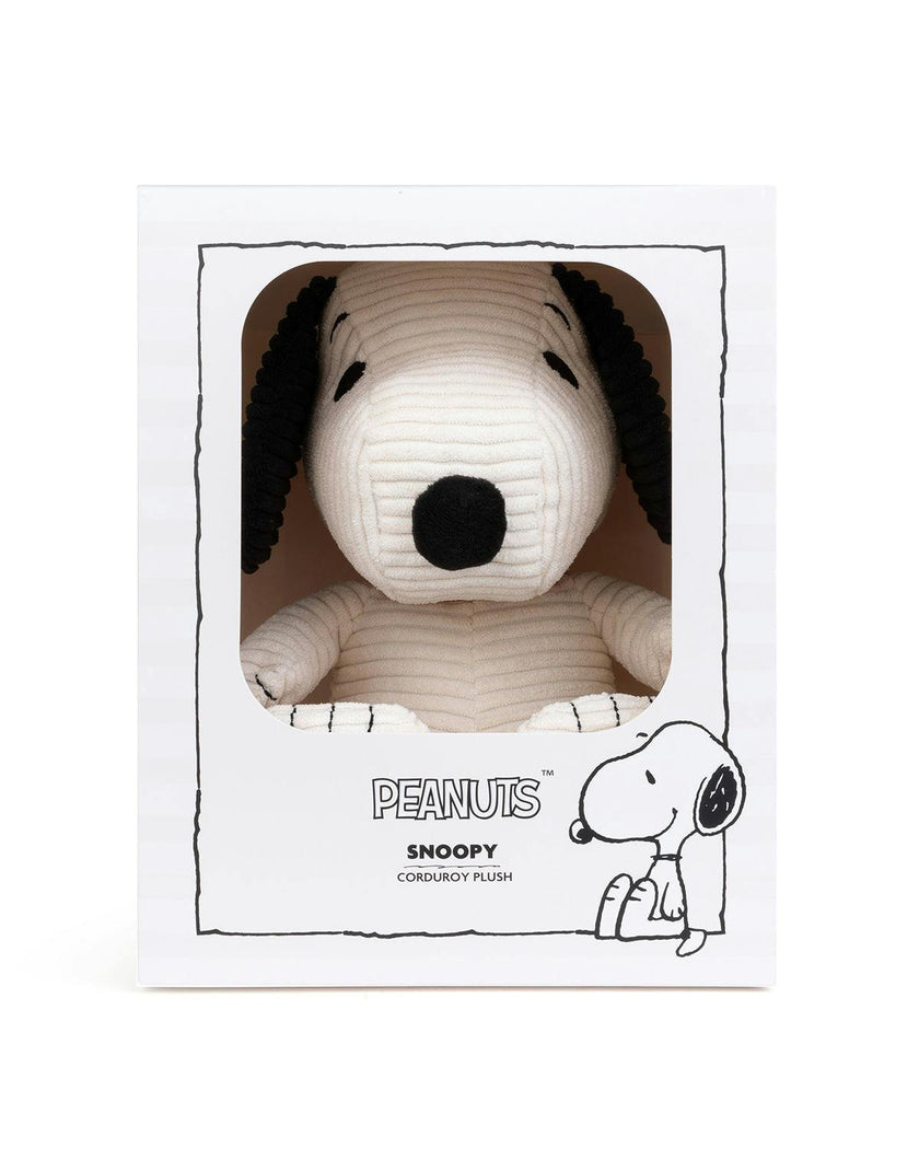 Plush Peanuts Snoopy Corduroy Cream In Giftbox 11"