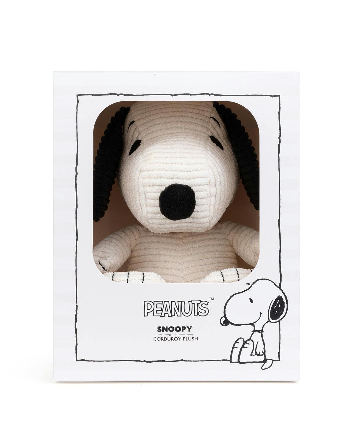 Plush Peanuts Snoopy Corduroy Cream In Giftbox 11