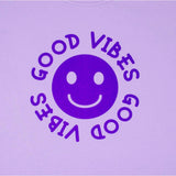Happy Face "GOOD VIBES" Message T-Shirt and Short Set Kids